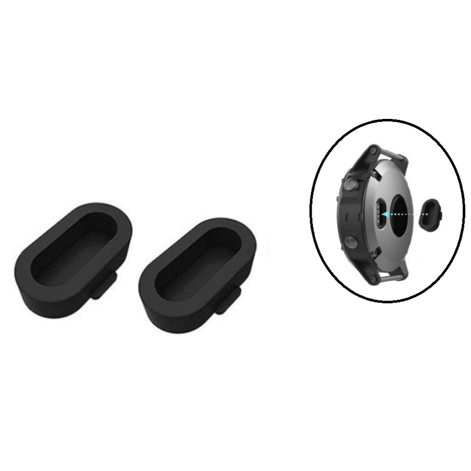 2x Plugs Protetor Compatível Com Garmin Forerunner 45/45s/55/165/165M/245/255s/255/265s/265/745/955/965/935/945 e Swin 2