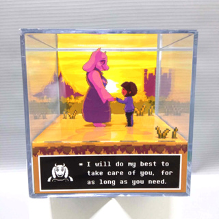 Cubo Diorama Undertale Pôr do Sol em Oferta na Shopee
