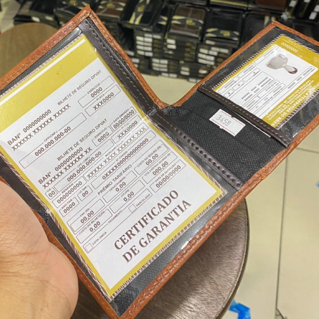 Porta documento 2 abas sintético