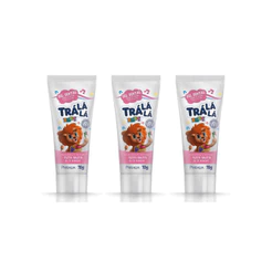 Gel Dental Tutti Frutti Kit com 3 TRA LA LA Baby Vegano 70g