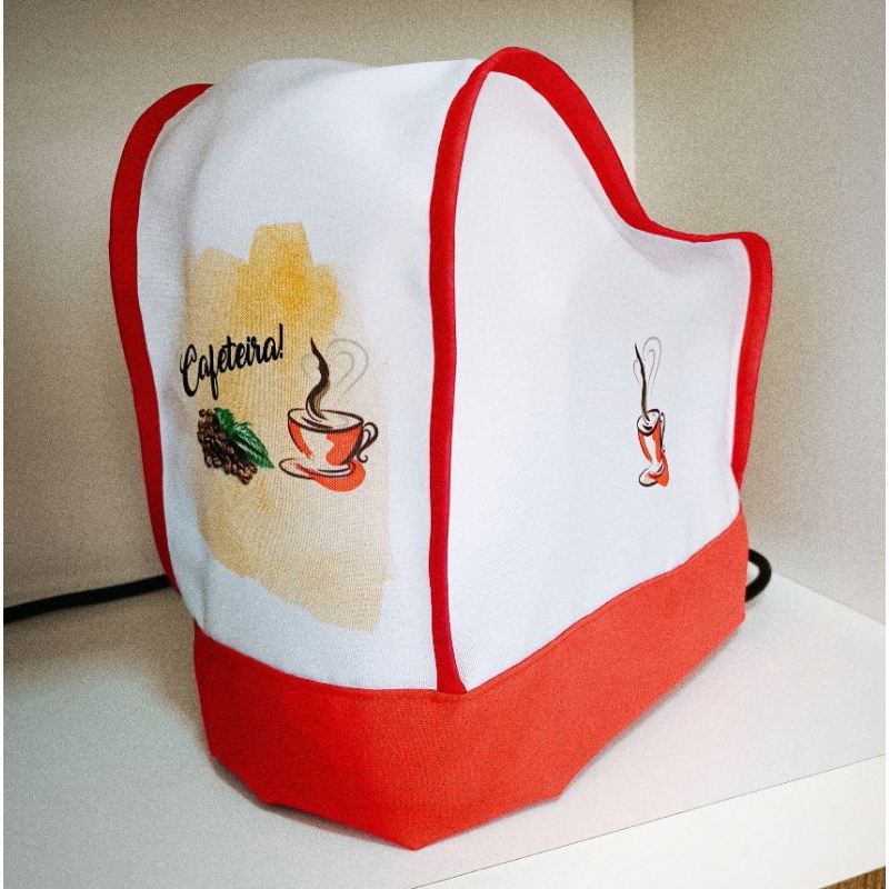 Capa em tecido para eletrodoméstico cafeteira vários modelos em Oferta na Shopee