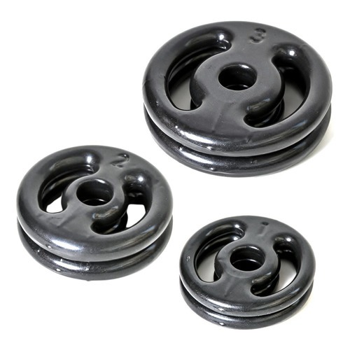 Kit 20kg De Anilhas Emborrachadas, Revestidas Para Halteres Barras P/ Musculação