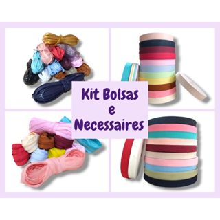 Materiais para Bolsas e Necessaries - Alça - Vivo - Ziper - Viés 2m cada.