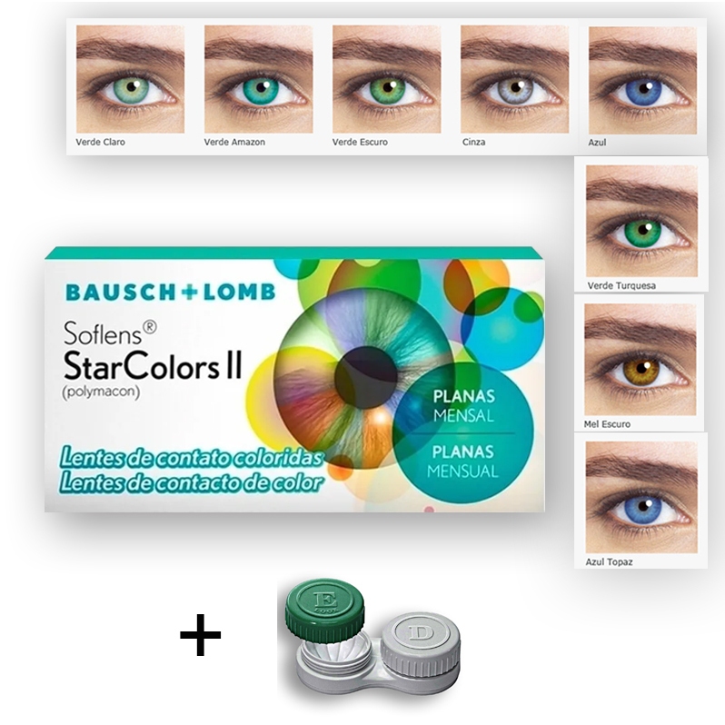 Lente De Contato Colorida SEM GRAU Star Colors 2 em Oferta na Shopee