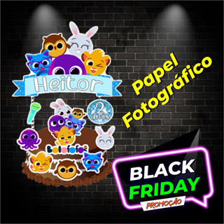 Topo de bolo Papel Foto com palitos QUALQUER TEMA PERSONALIZAD- MICKEY, MINNIE