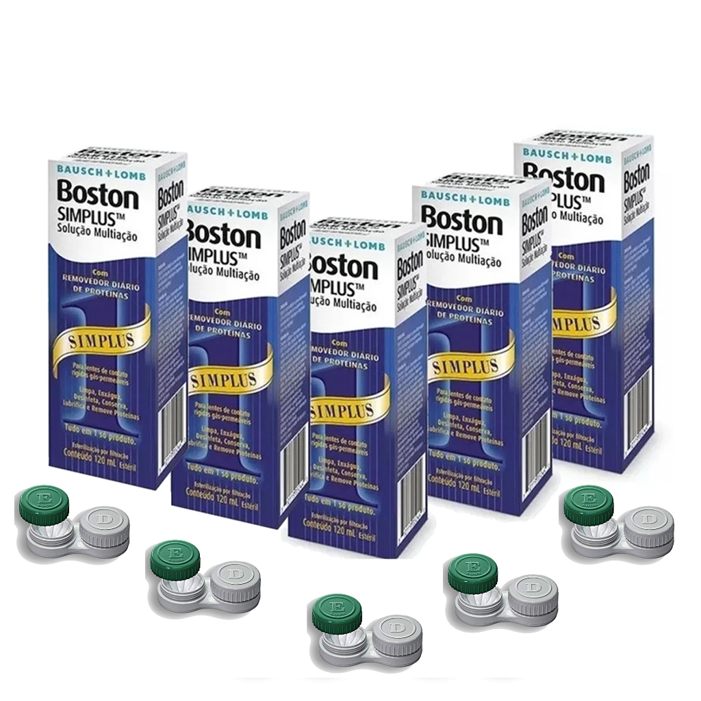 5 Boston Simplus 120ml Solução Multiação + Economia + Entrega + Rápida em Oferta na Shopee