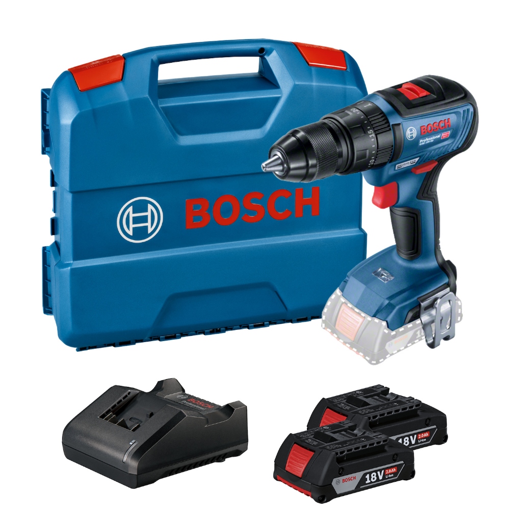 Furadeira Parafusadeira Bosch Imp. Brushless 18V GSB18V-50 2 Bat com Maleta em Oferta na Shopee