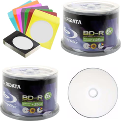 20 Dvd Blu Ray Bd-r 25gb /6x Printable Original Nos Envelopes Promoção