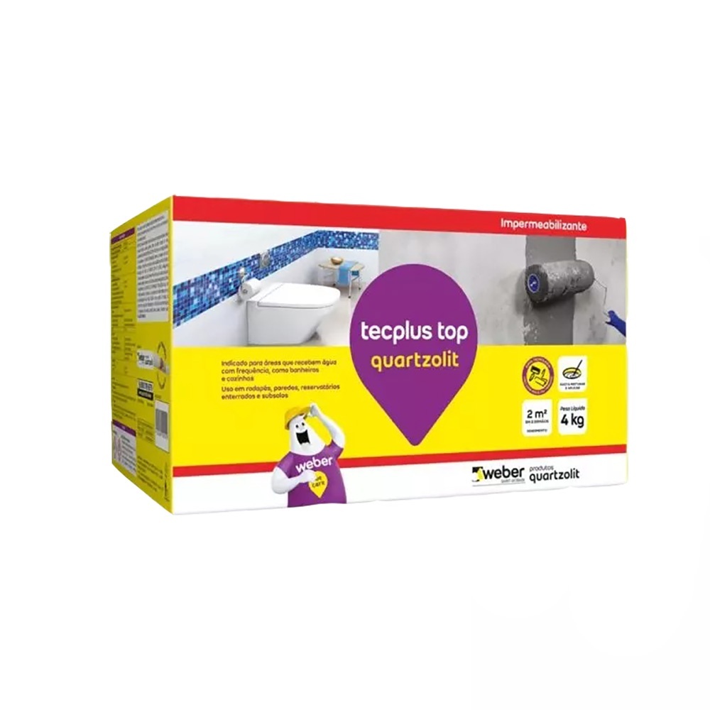 Impermeabilizante Tecplus Top CX 4kg Quartzolit