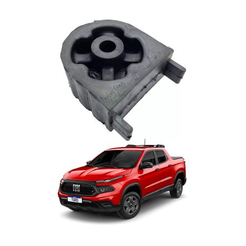 Coxim Borracha Escapamento Fiat Toro Jeep Compass Renegade - Traseiro