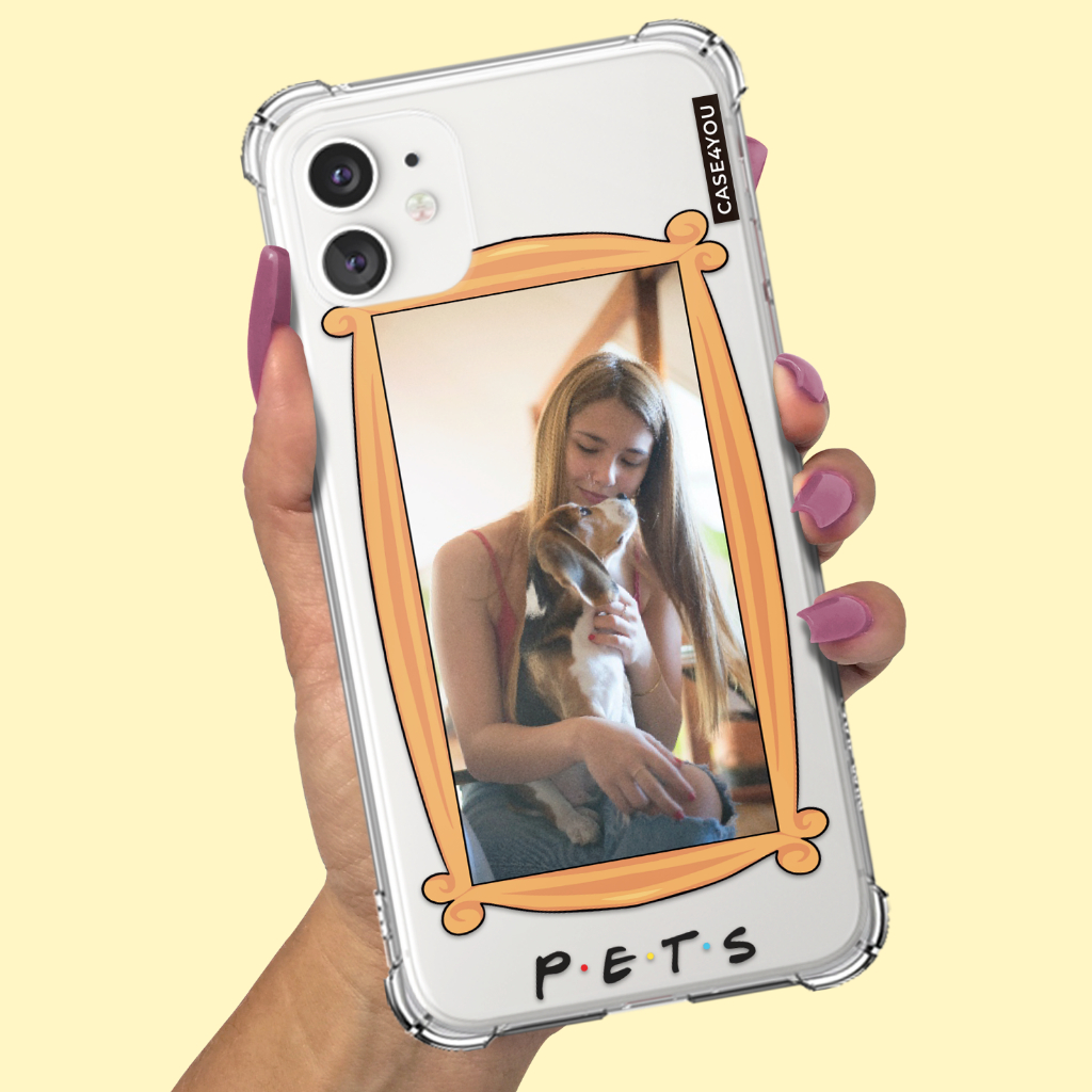 Capa Capinha de celular Personalizada Anti-impacto com Foto Friends Pets