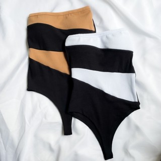 Body Feminino Tomara Que Caia Bicolor Zebra Com Bojo Tecido Anarruga Verão