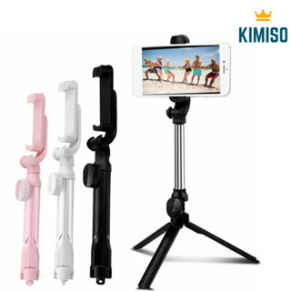 Suporte Bastão Selfie Tripe para celular retratil Regulável Universal Portátil com controle Bluetooth