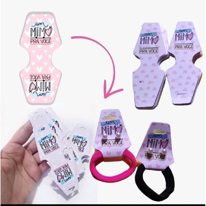 50 Tag Xuxinha Rabico Cabelo Mimo Para Cliente