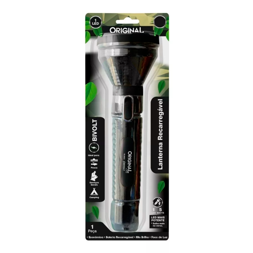 Lanterna Led 3w Ou 5w Longo Alcance Recarregável Original Camping Pesca Acampamento Potente Polícia em Oferta na Shopee