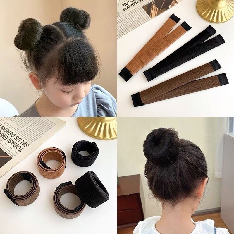 Acessórios De Cabelo Feminino À Bola De Torção Ferramenta De Bricolage Bun Maker Donuts Sintéticos Cabeça