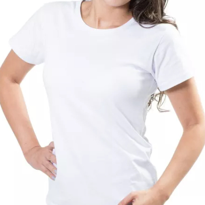 Camiseta Feminina Baby Look 100% Algodão Lisa Qualidade em Oferta na Shopee