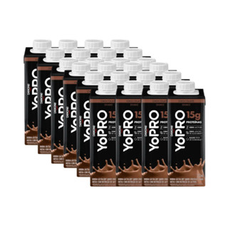Kit 12 Unidades YoPRO Bebida Láctea Chocolate 15g de Proteínas 250ml em Oferta na Shopee