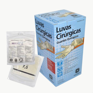 Luva Cirúrgica Estéril Latex Com Pó Descartável - Descarpack/100Unidades