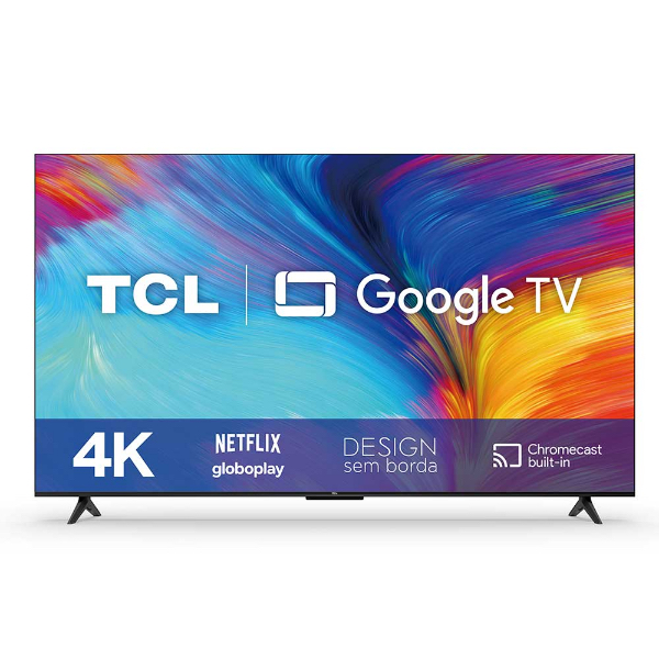 Tv 50" Led Tcl 4k/Smart/ Google Tv / Wi-Fi / Hdr - 50p635