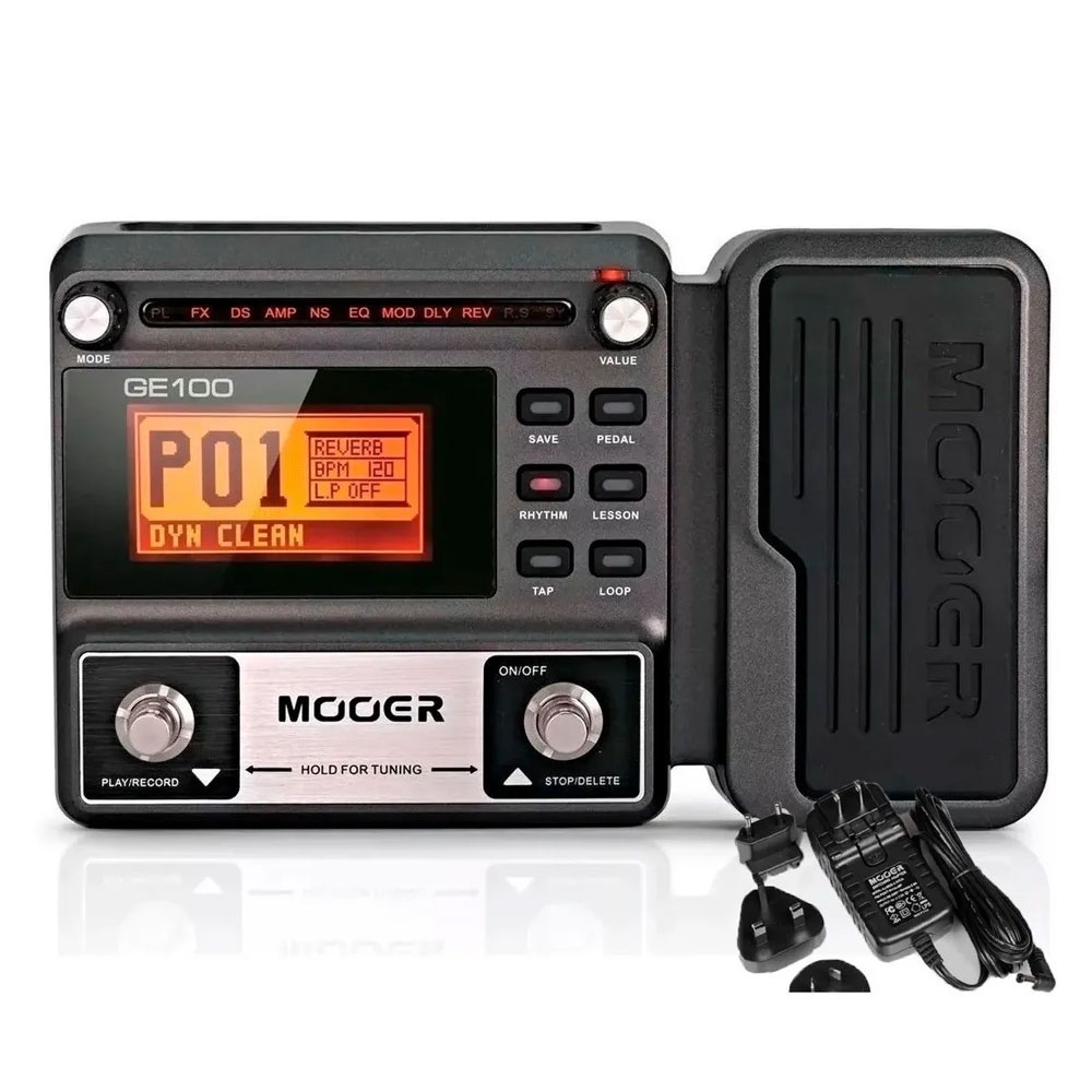 Pedaleira Multi Efeitos Mooer GE100 Bivolt Para Guitarra Com Looper em Oferta na Shopee