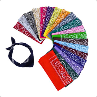 6 Bandanas Estampadas Lenço Para Cabeça Moda Rock Pop Varias Cores