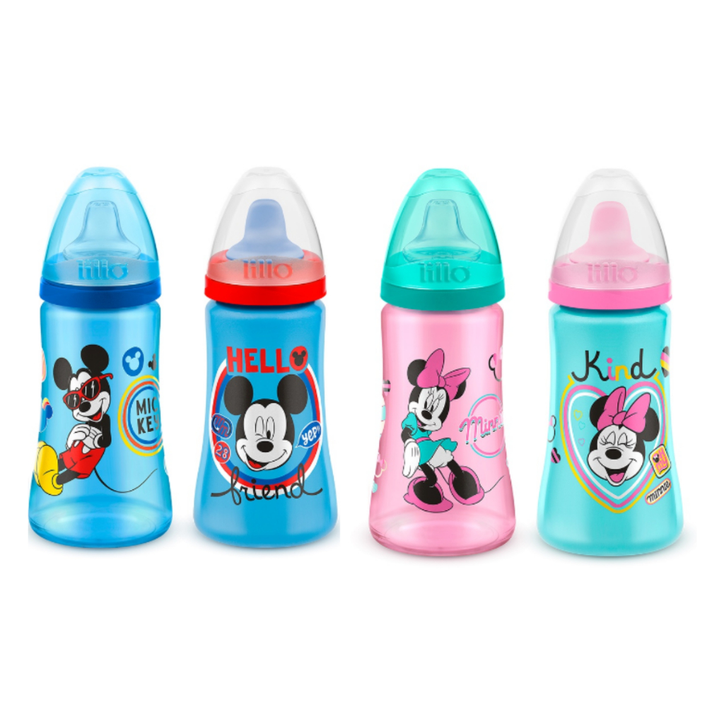 Kit 2 Copos de Treinamento Disney Mickey E Minnie 300ml Silicone E TPE Resistentes Facil Sucçao em Oferta na Shopee