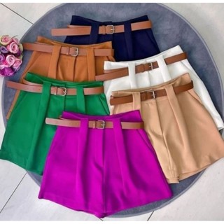 SHORT E SAIA CINTO EM ALFAIATARIA ASPE103