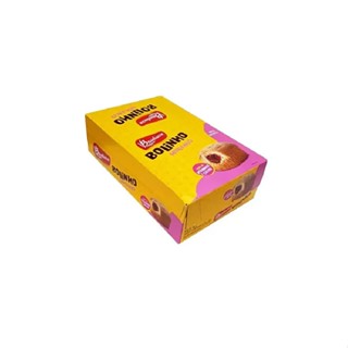 Bolinho Baunilha Recheado Morango C/14un 40g - Bauducco