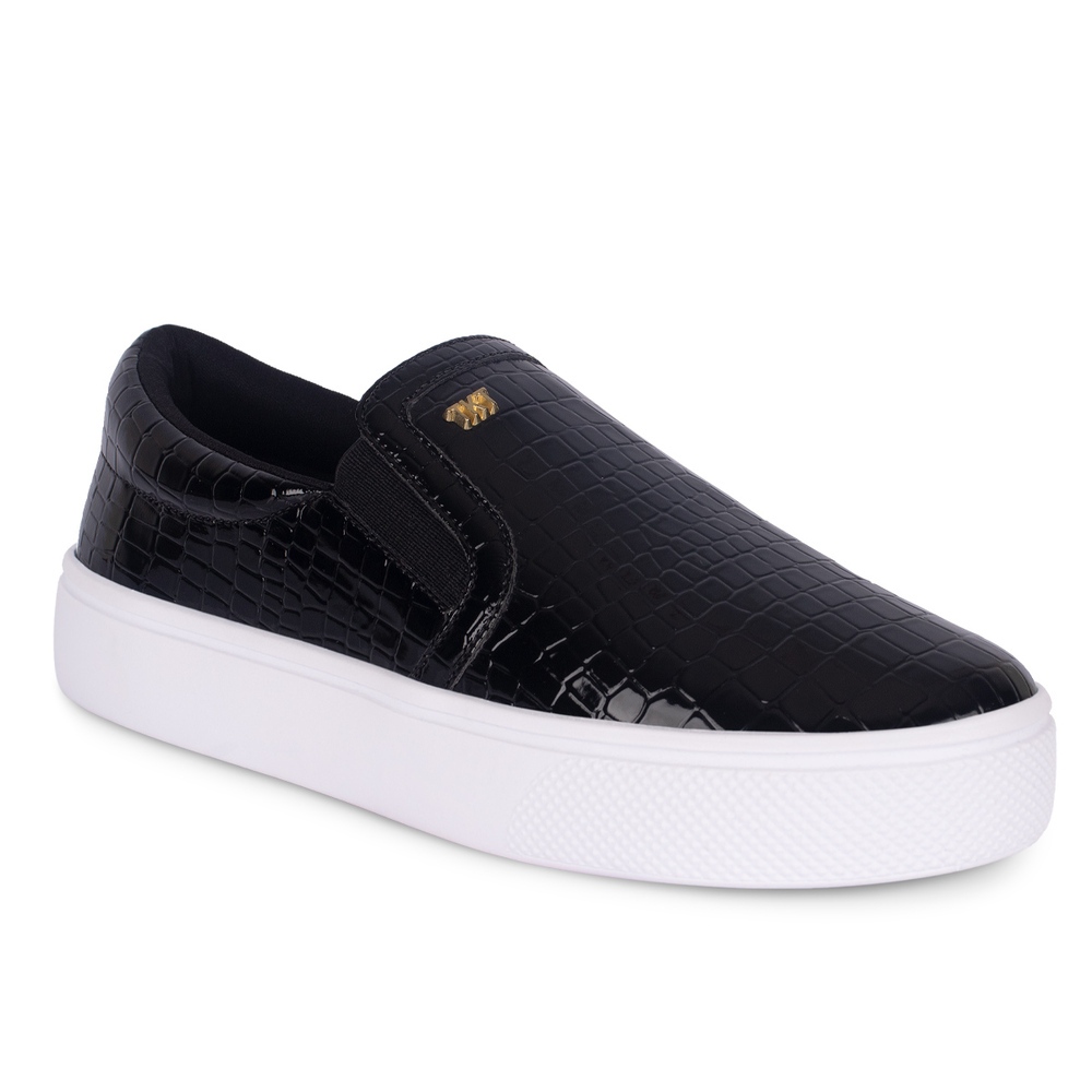 Tênis Feminino Casual Slip On Calce Facil Sem Cadarço