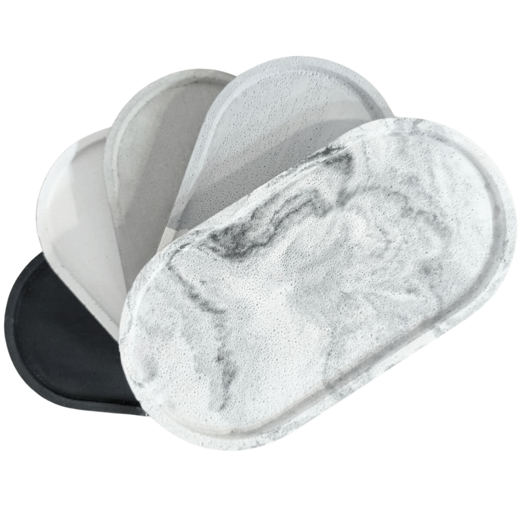 Bandeja Decorativa Oval Em GESSO/Bandeja de gesso decorativa/Bandeja Decoração Bancada Multiuso porta Joias