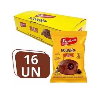 Bolinho Duplo Chocolate Bauducco C/16 Unidades