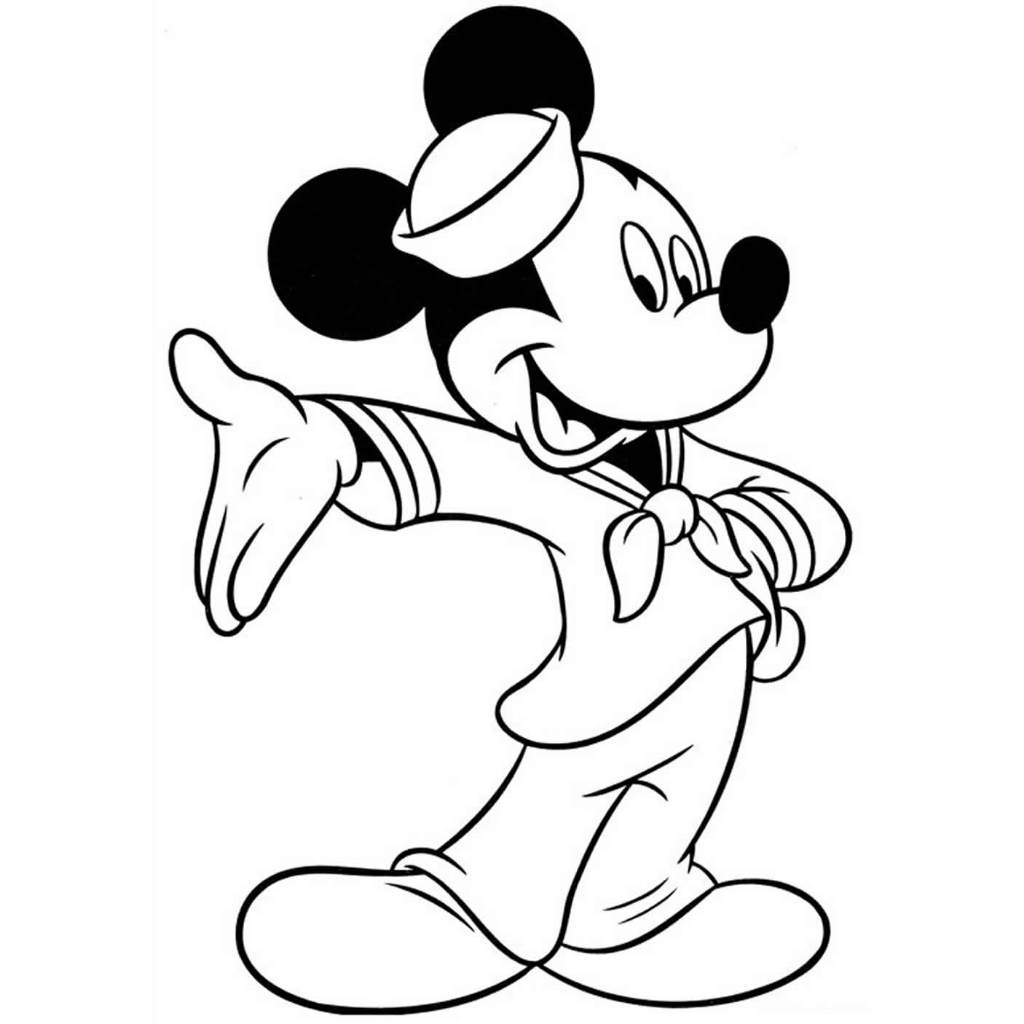 Kit 50 Desenhos turma do mickey para Colorir