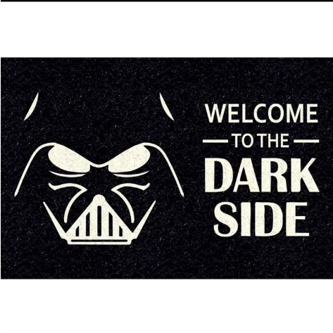 Tapete Capacho Personalizado Welcome To The Dark Side 60x40cm