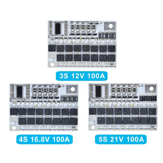 Placa Bms de Proteção e Carga para Bateria Lítio 3S, 4S E 5S 100A Balanceada