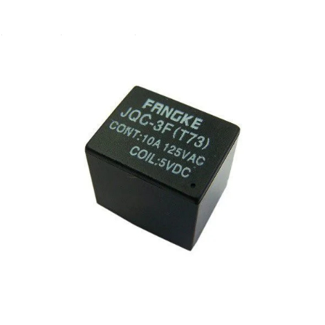 Kit 5x Relé JQC-3F-1C 10A 5VDC 240VAC 5 Pinos