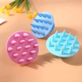 Escova Massageadora De Silicone Couro Cabeludo Anti-Deslizante Para Cuidado De Saúde Com Cabo Flexível