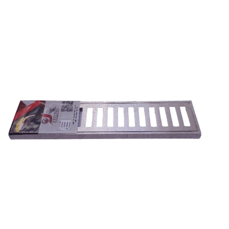 Ralo linear 10x40 com porta água grelha mais suporte..
