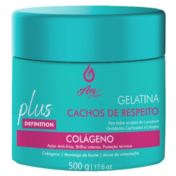 Gelatina Capilar Cachos de Respeito Anyliss 500g