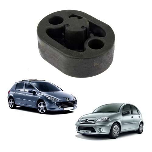 Borracha Coxim Escapamento Peugeot 307 308 Citroen C3 C4 1.6 16V - Silencioso Intermediário