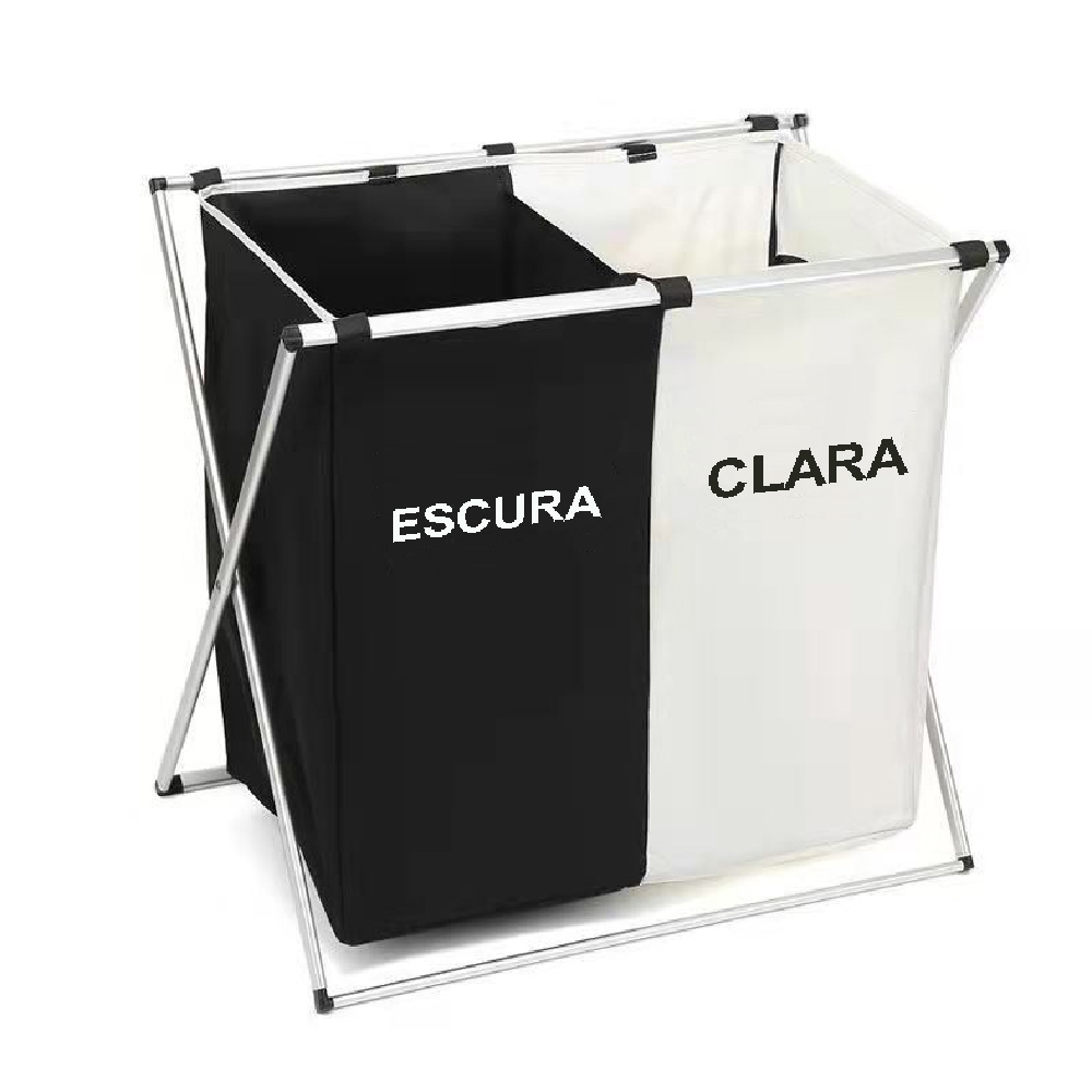 Cesto Para Lavanderia Com Divisórias De Cores Organizador