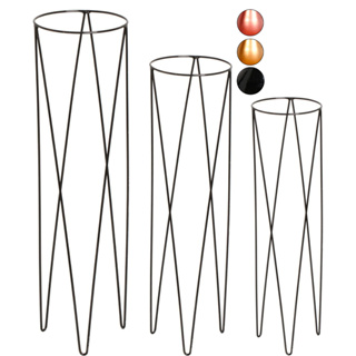 3 Suporte Para Vaso Tripé Plantas Jardim Chão Grande Industrial em Oferta na Shopee