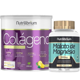 Colágeno Verisol com Ácido Hialurônico 200g + Malato De Magnésio 60 Cápsulas