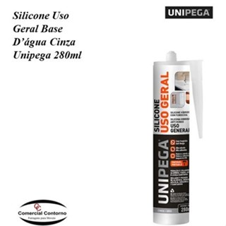Silicone Base D’Água Cinza 280ml - UNIPEGA