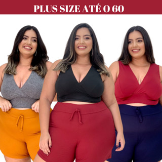 Top Fitness Plus Size Feminino de Suplex Treino Academia Zero Transparências.