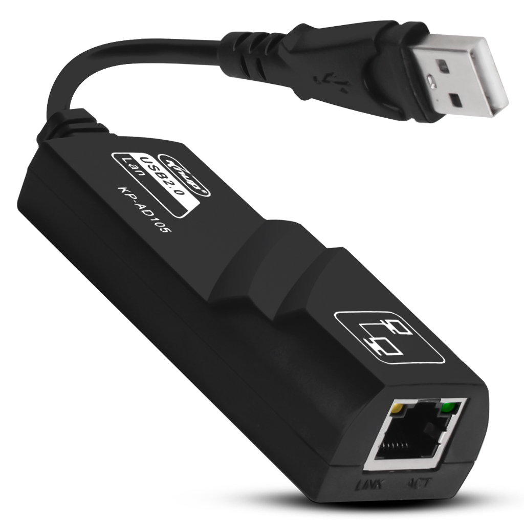 Cabo Adaptador De Rede USB 2.0 RJ45 10/100