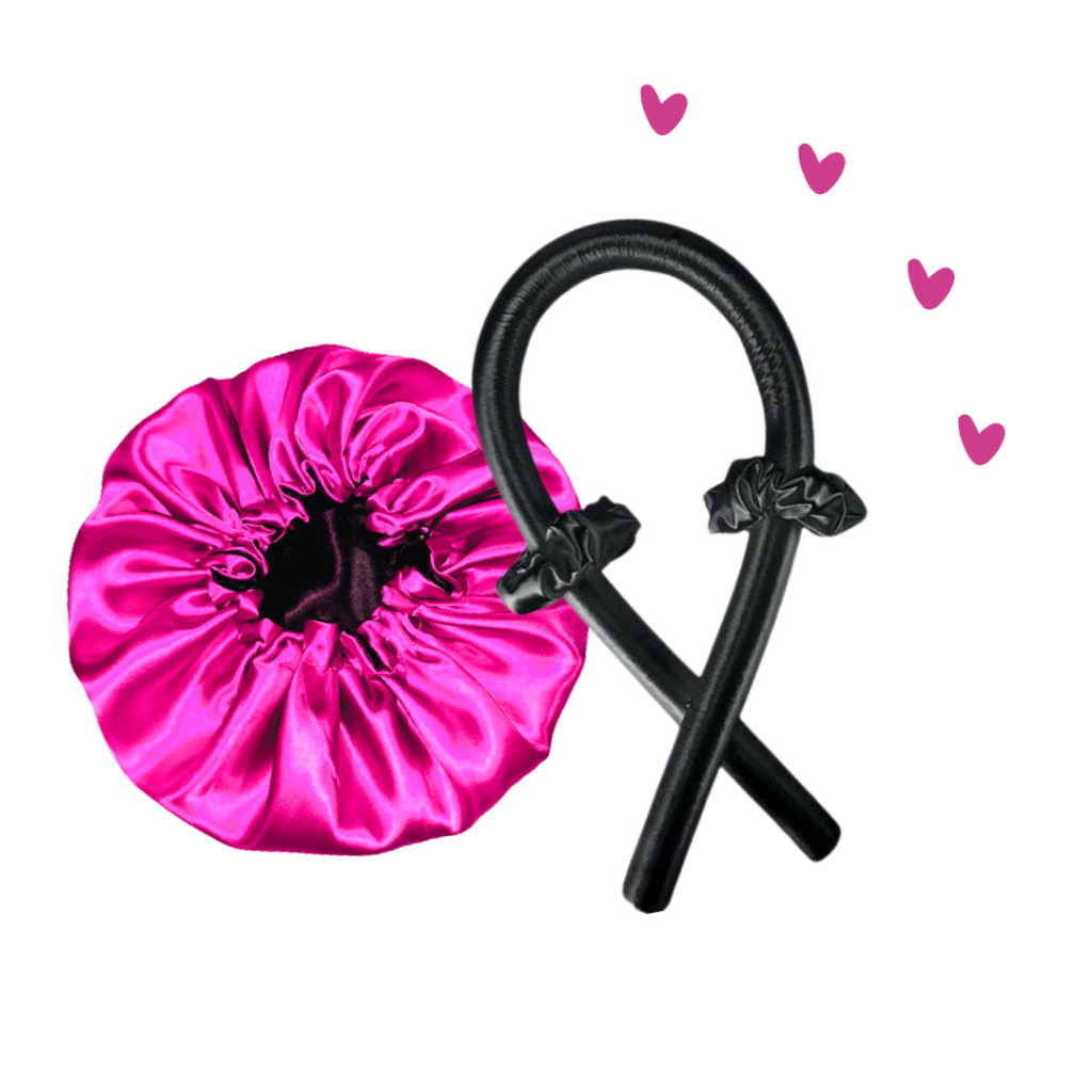 MODELADOR DE CACHOS CETIM + TOUCA CETIM Dupla face com regulador em Oferta na Shopee