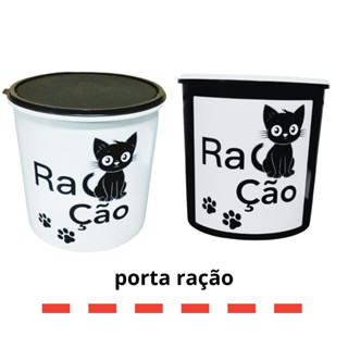 Pote porta ração,petiscos organizador pet GATO com tampa vedada 4 L