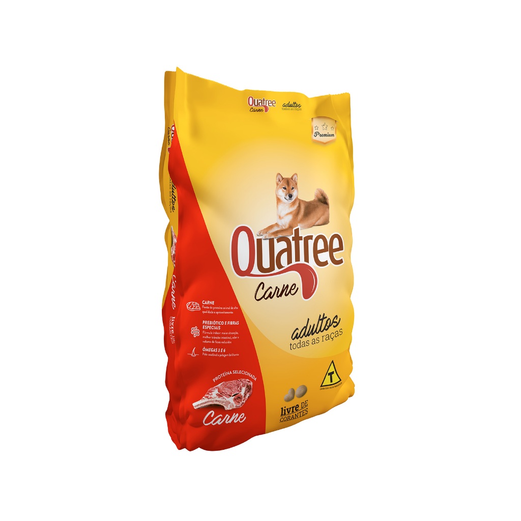 Ração Quatree Adulto Todas as Raças Carne 20 kg