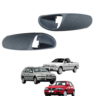 Puxador Acabamento Porta Dianteiro Gol/ Parati / Saveiro G3 Cinza Flanel - Par em Oferta na Shopee